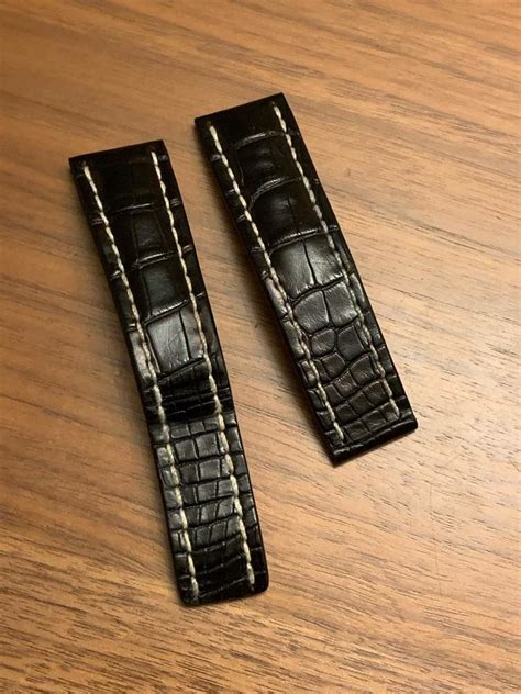 20mm breitling end|Breitling crocodile straps for sale.